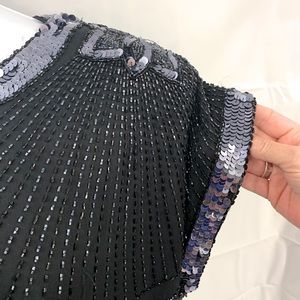 Oleg Cassini Handkerchief Hem Evening Gown